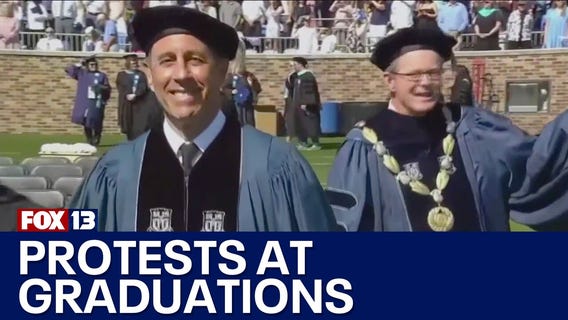 Students protesting Israel war at graduations across the U.S.