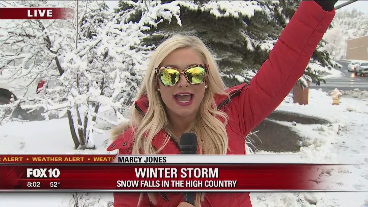 First snowfall of 2018 in Flagstaff