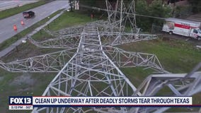 Cleanup underway after deadly storms tear through Texas