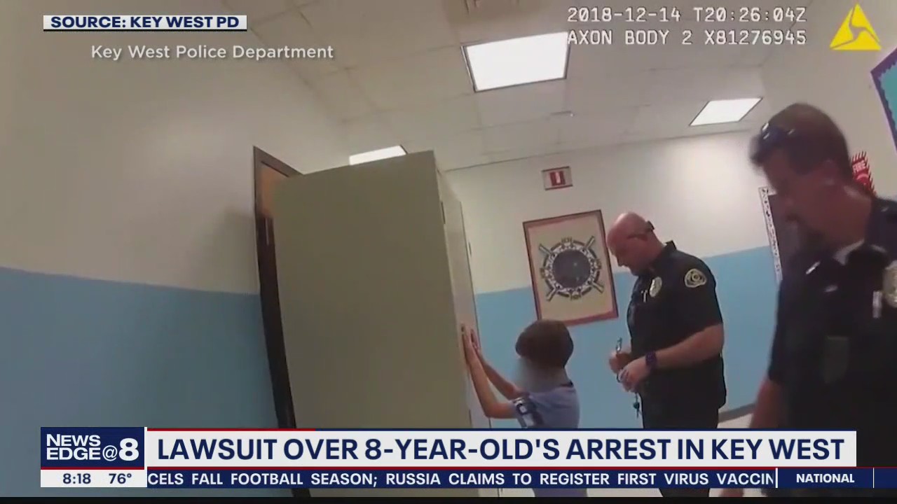 Boy, 8, handcuffed and arrested