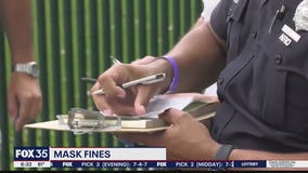 Violation warnings issued for mask infractions
