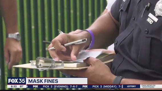 Violation warnings issued for mask infractions