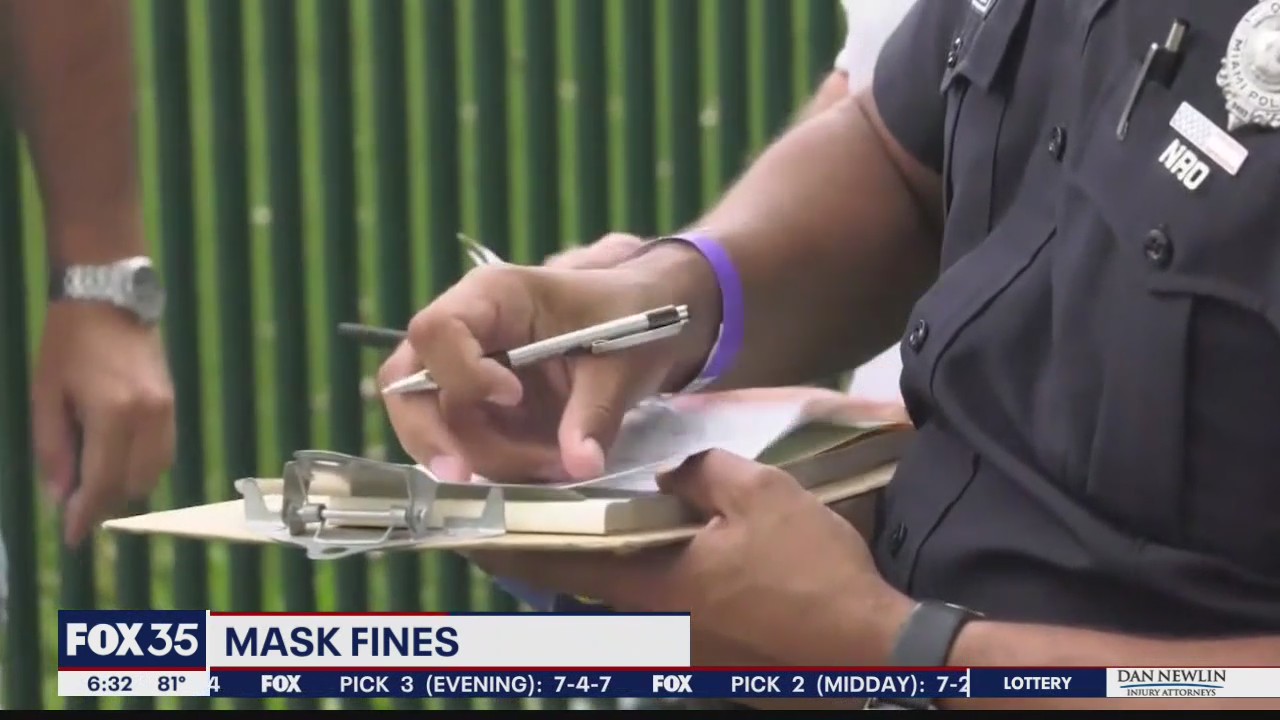Violation warnings issued for mask infractions