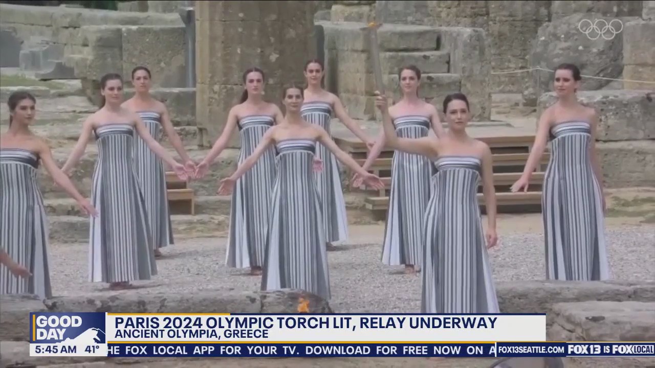 Paris 2024 Olympic Torch lit, relay underway