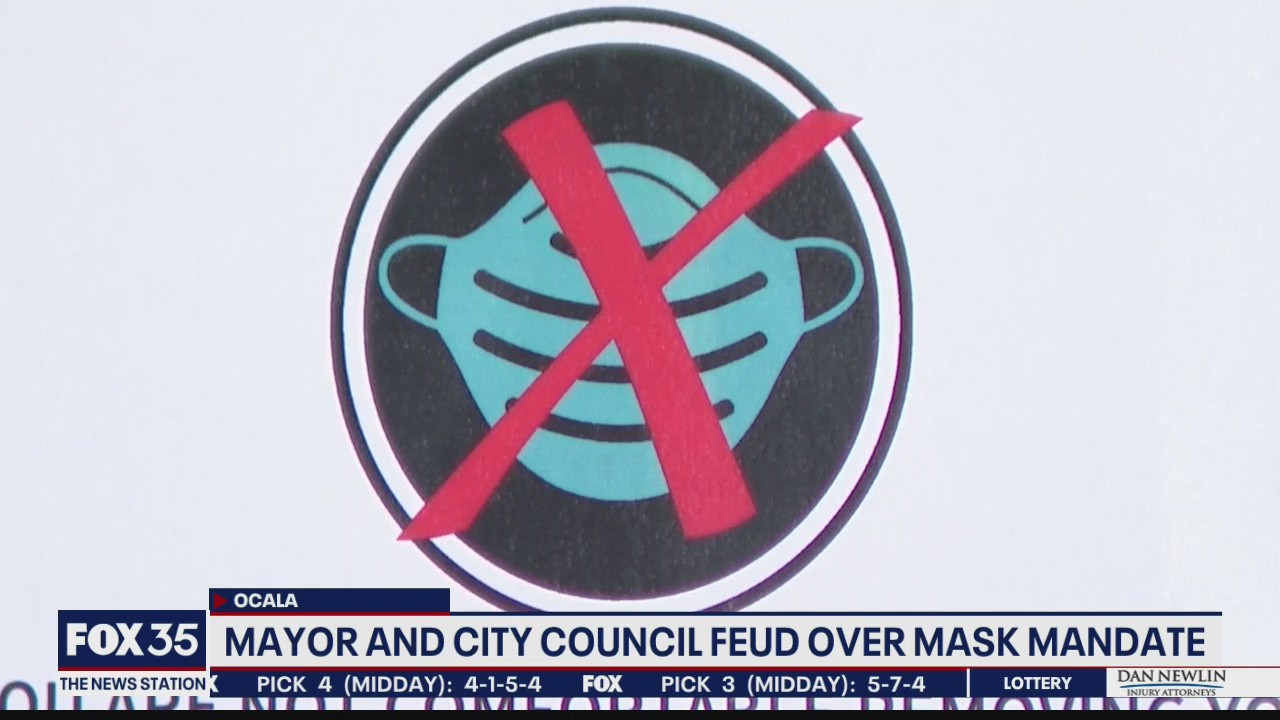 Ocala mayor, council feud over mask mandate