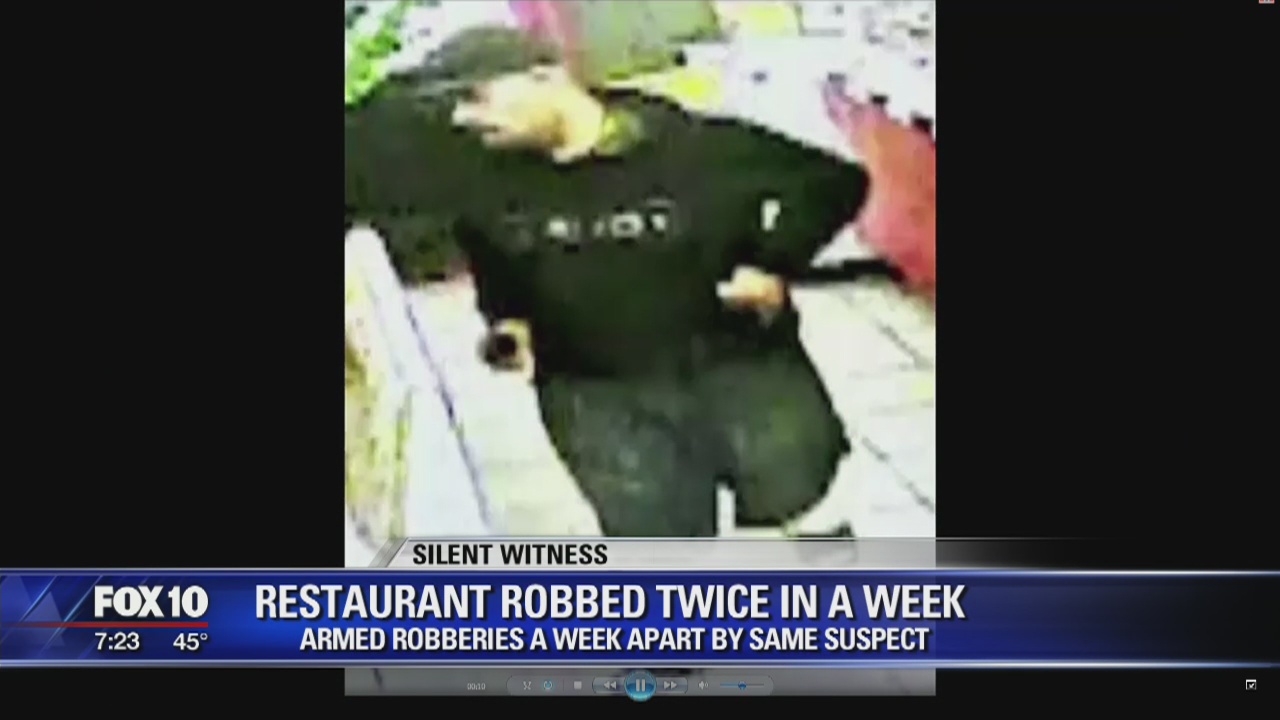 Restaurant robbed twice in one week