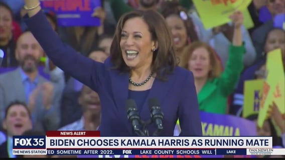 Biden chooses Kamala Harris as running mate