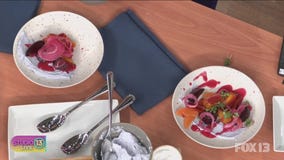 Making Pride-themed salads with Currant Bistro