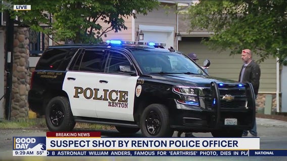 Renton Police officer shoots, injures suspect inside car