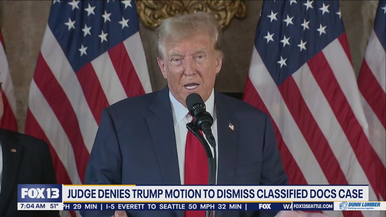 Judge denies Trump motion to dismiss classified docs case
