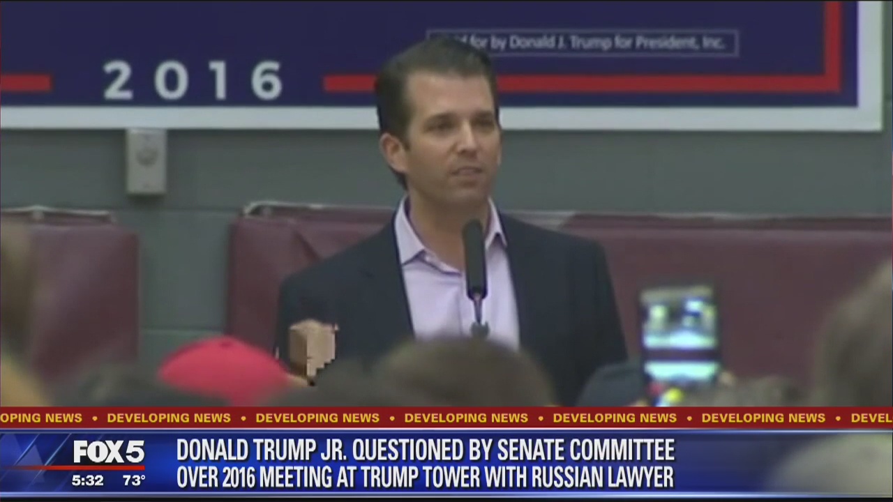 Donald Trump Jr. tells senators he did not collude with Russians