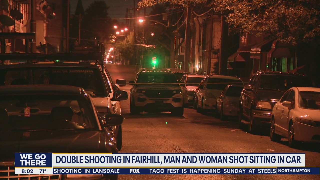 Double shooting in Fairhill; Man and woman shot sitting in car