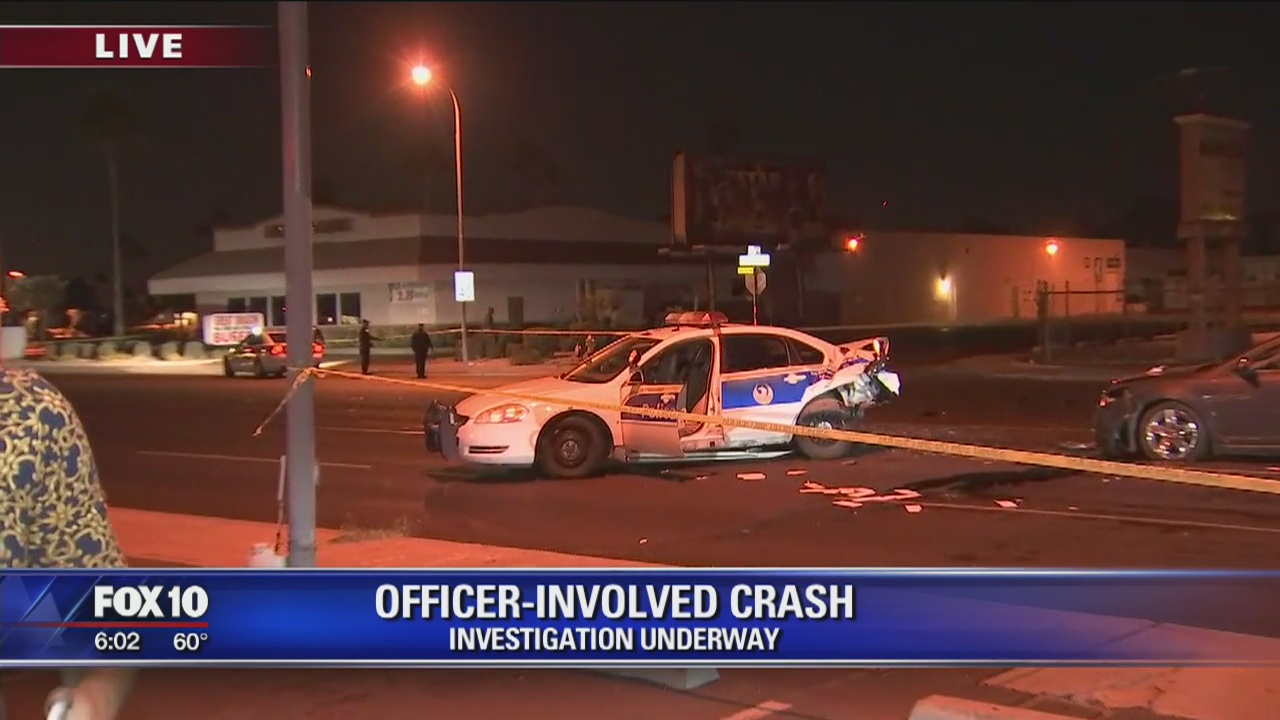 Officer-involved crash in Phoenix