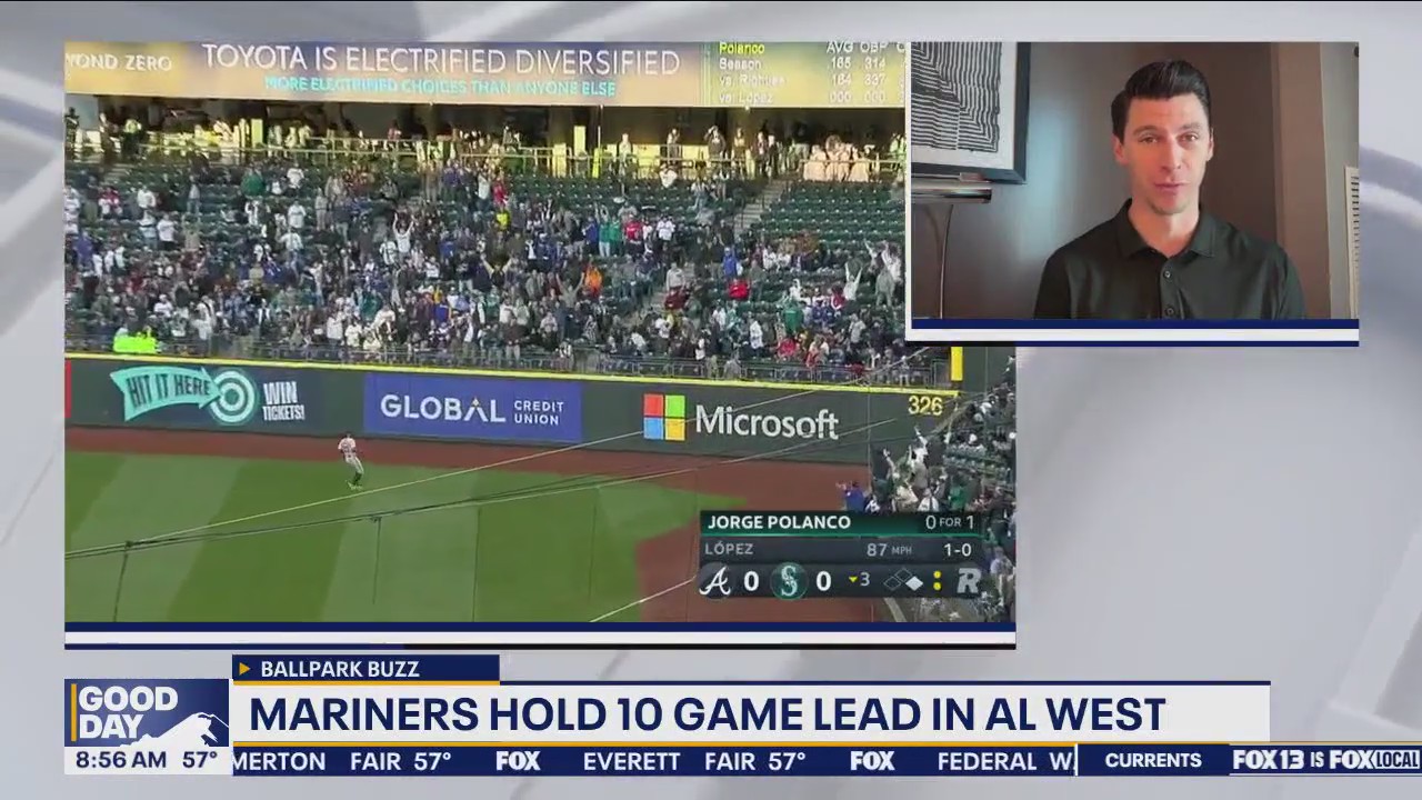 Baseball Buzz: Mariners hold 10-game lead in AL West