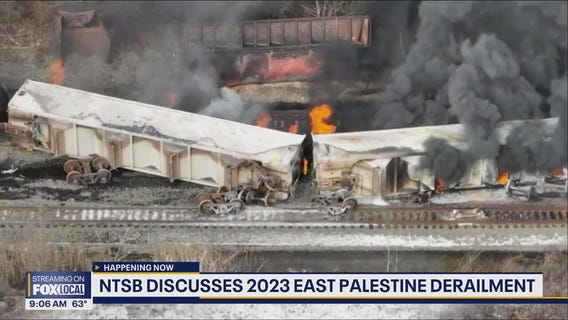 NTSB discusses 2023 Ohio train derailment