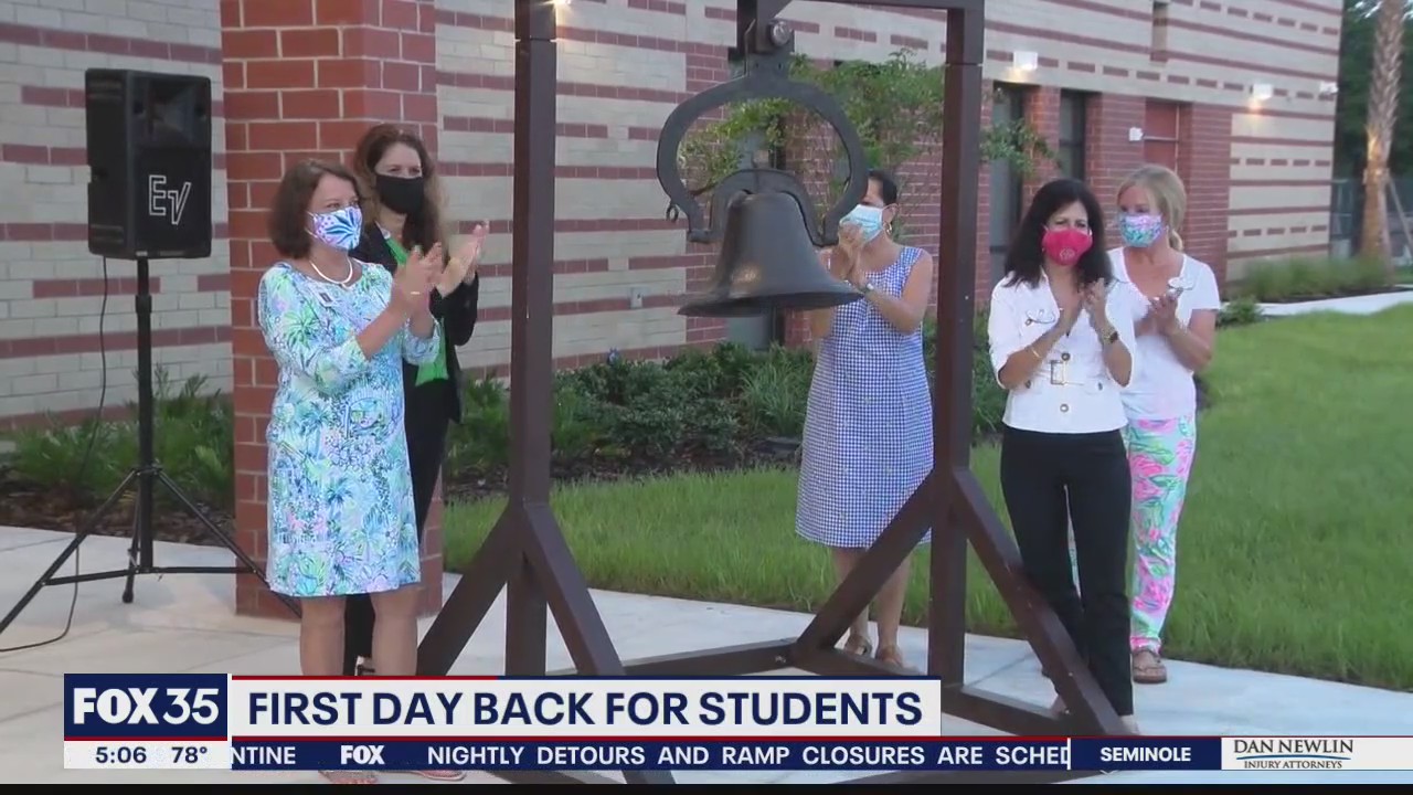 First day back at school for Seminole County