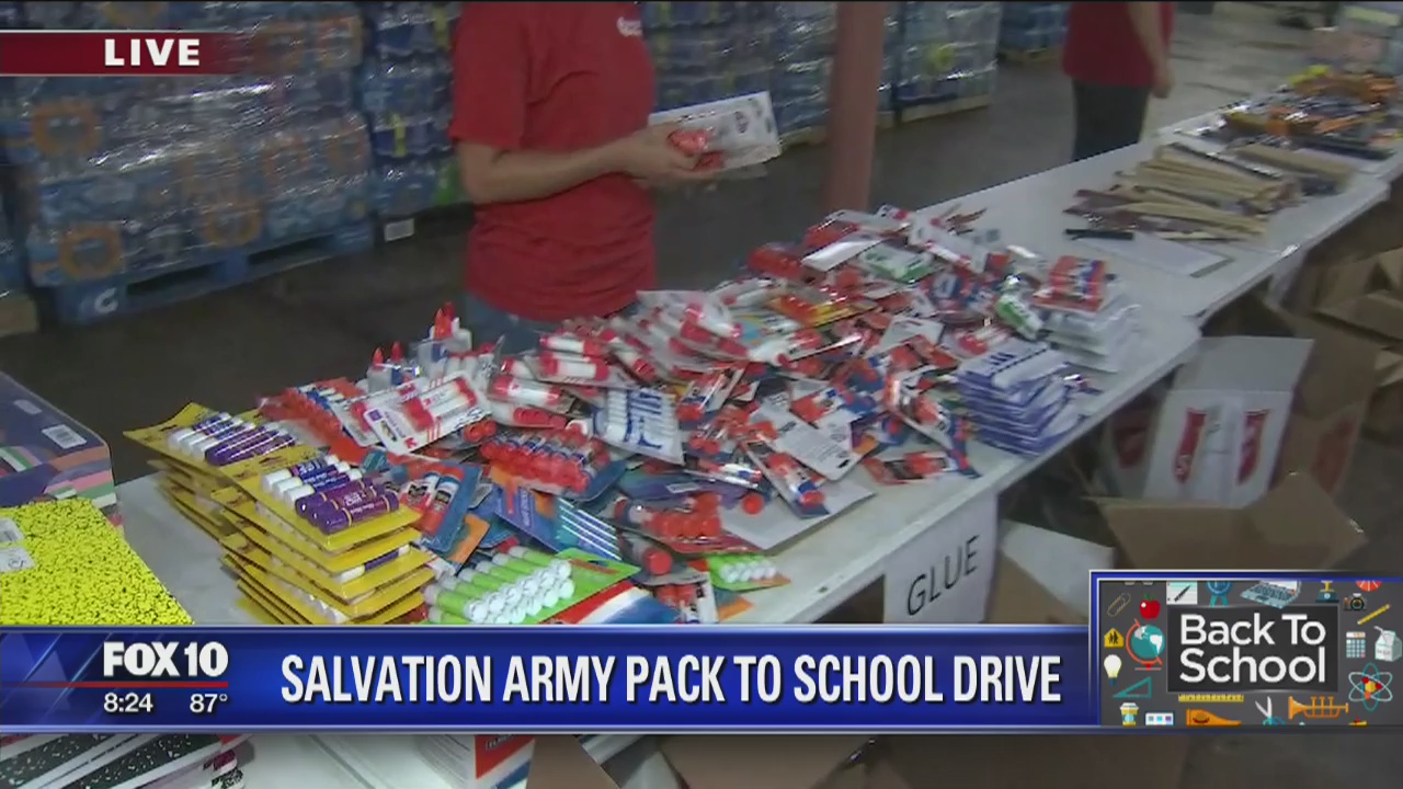 Salvation Army 'Pack to School' drive