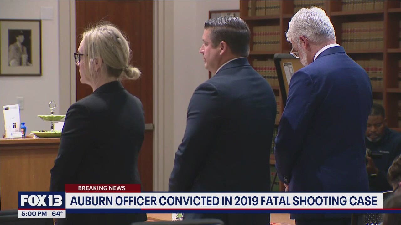 Auburn Police officer convicted in 2019 fatal shooting case | FOX 13 ...