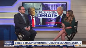 Biden, Trump spar in historic presidential debate