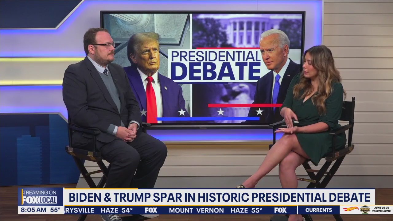 Biden, Trump spar in historic presidential debate