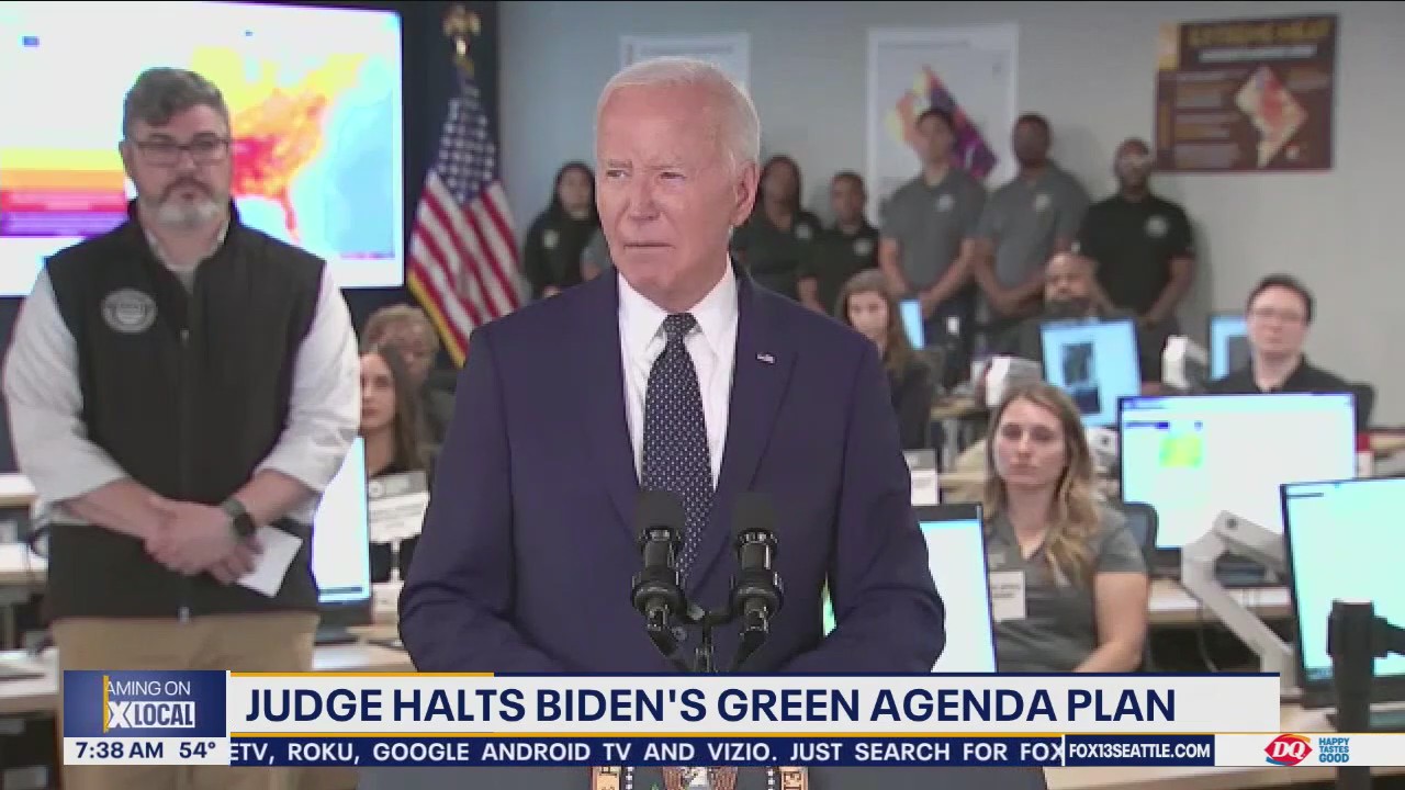 Judge halts Biden's Green Agenda plan