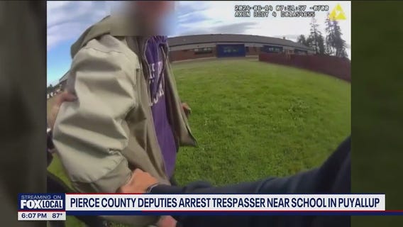 Pierce County deputies arrest trespasser near Puyallup school