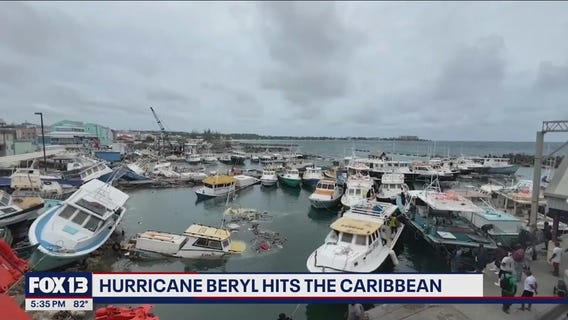 Hurricane Beryl hits the Caribbean