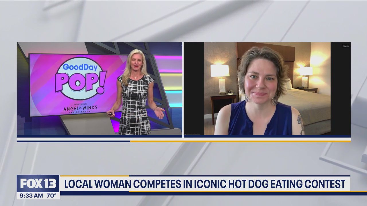 Marysville women competes in iconic Nathan's Hot Dog Eating Contest