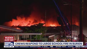 Crews respond to large school fire in Burien