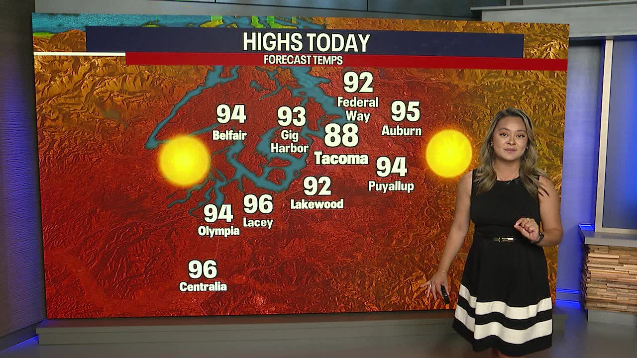 Seattle weather: Sunny skies with 90-degree temps