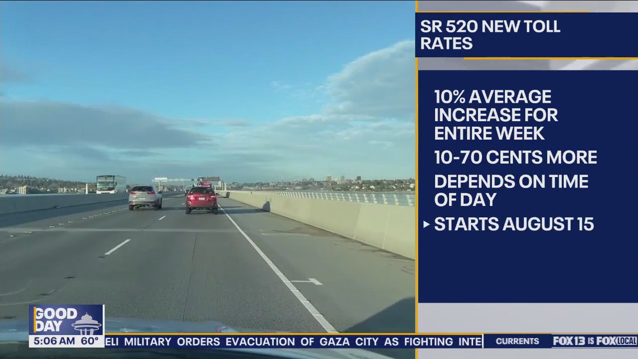 Sr 520 Sign New SR 520 toll rates | FOX 13 Seattle