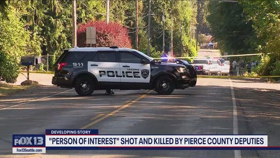 Man shot, killed by Pierce County deputies