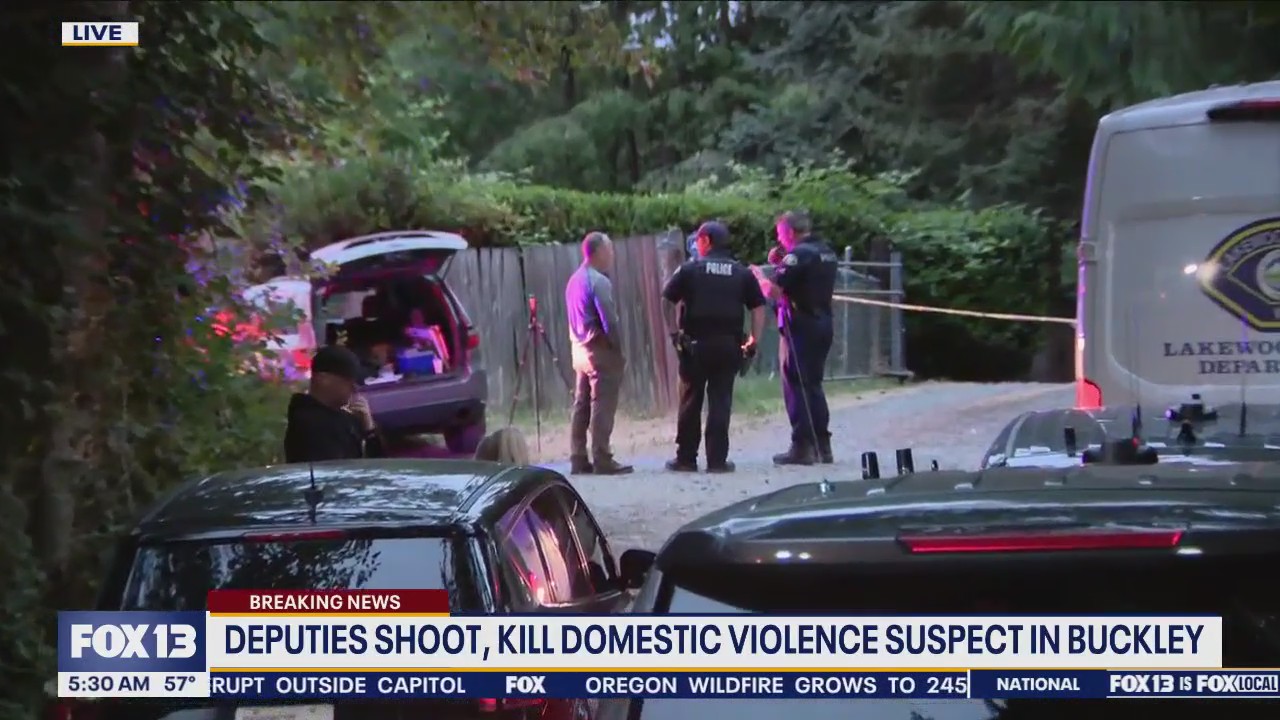 Deputies shoot, kill domestic violence suspect in Buckley | FOX 13 Seattle