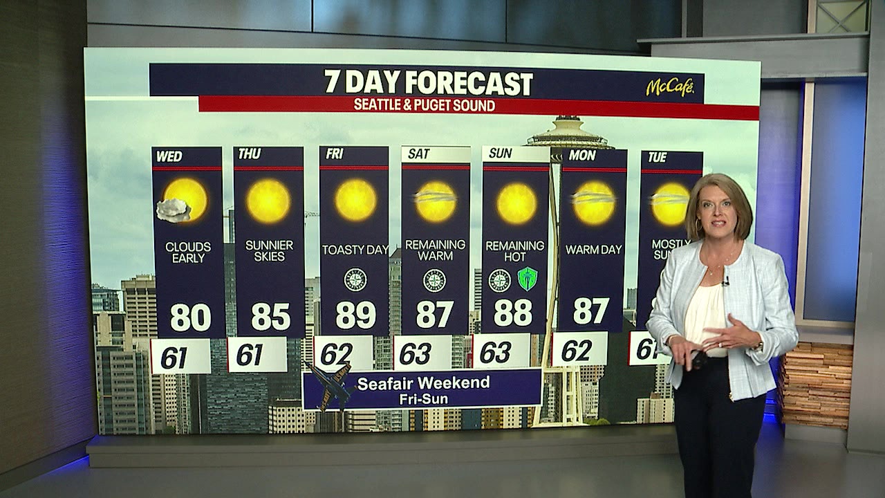 Seattle weather: Early clouds with warm-up ahead