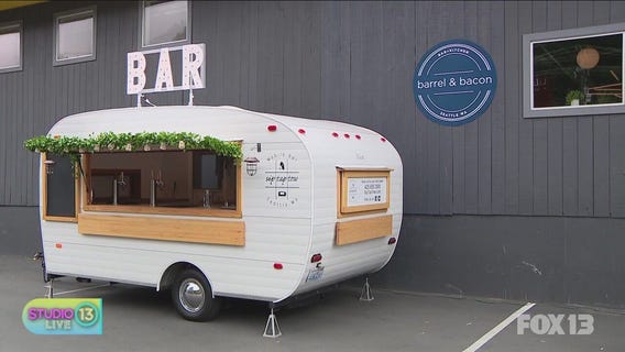 Testing cocktails at Sip Tap Tow and menu items at Barrel & Bacon