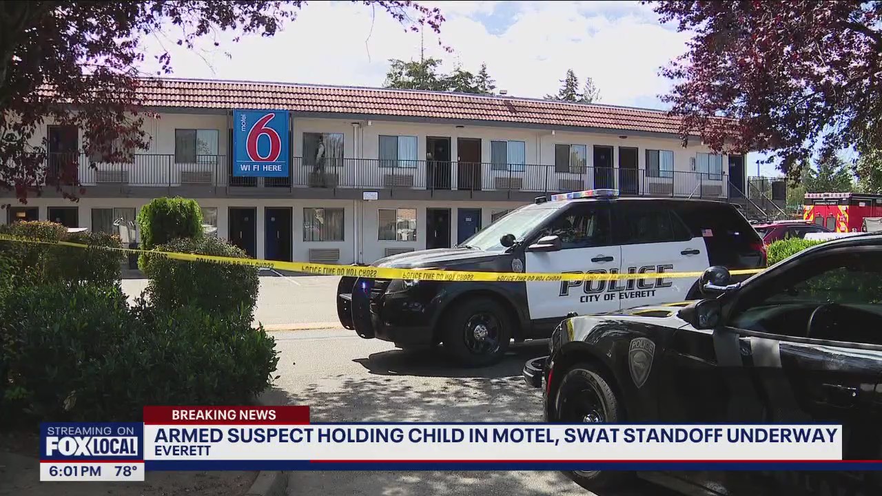 SWAT standoff underway at Everett Motel 6, child being held hostage ...