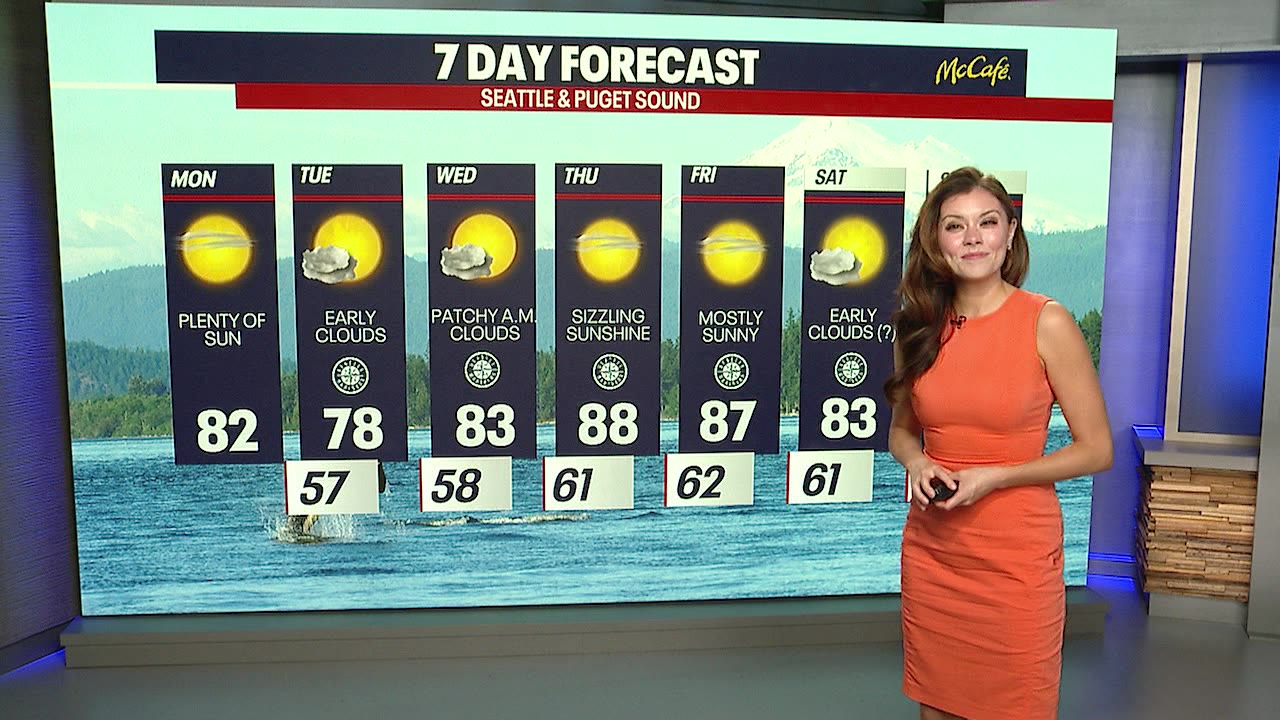 Warm summer weather continues for Pacific Northwest