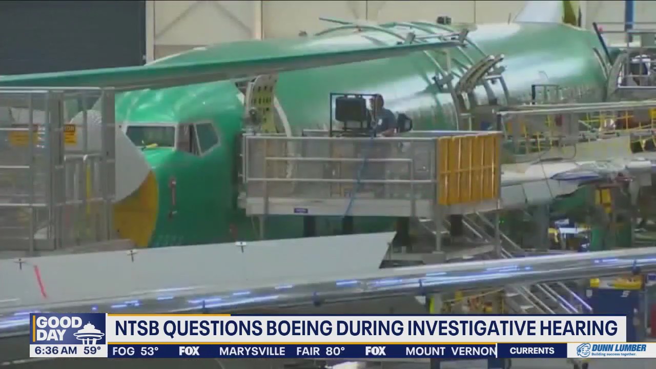 NTSB questions Boeing during investigative hearing
