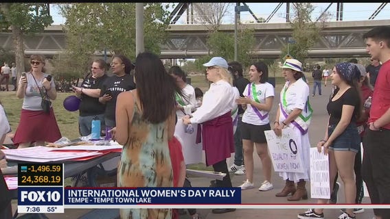 International Women's Day rally held at Tempe Town Lake