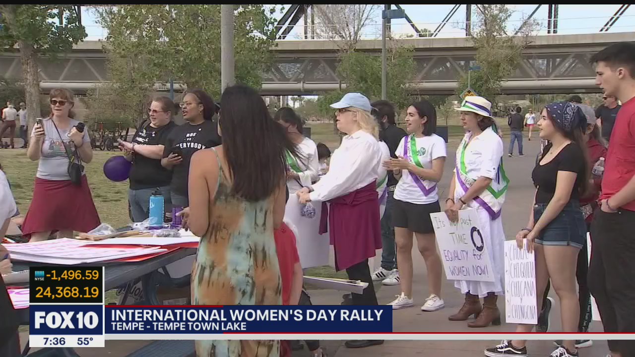 International Women's Day rally held at Tempe Town Lake