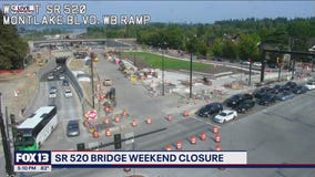Weekend road construction on SR 520, I-5 to affect weekend traffic