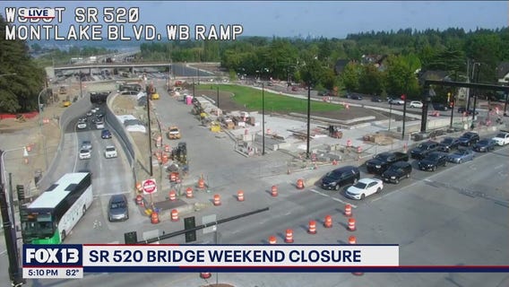 Weekend road construction on SR 520, I-5 to affect weekend traffic