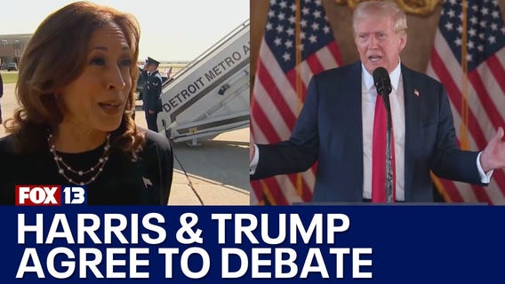 Harris, Trump agree to presidential debate