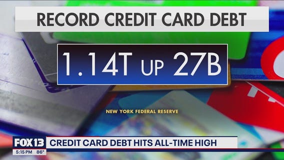 Credit card debt hits all-time high