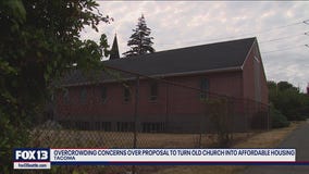Tacoma residents oppose controversial plan to turn vacant church into affordable housing