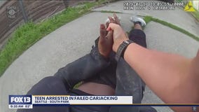 Teen arrested in failed carjacking: New bodycam video