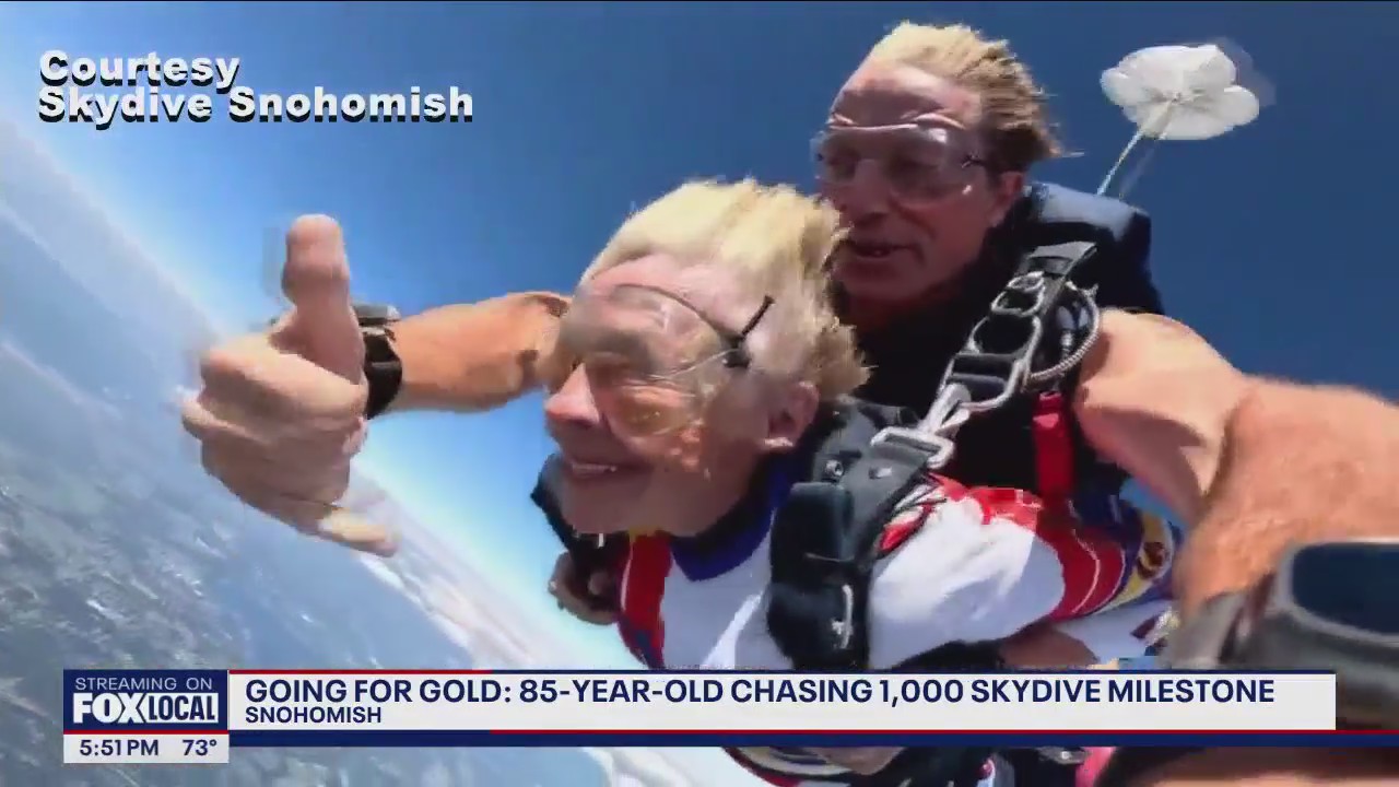 Going for Gold: 85-year-old chasing 1,000 skydive milestone