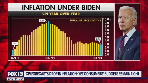 CPI forecasts drop in inflation, consumers' budgets remain tight