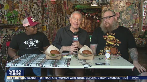 Pickle fried chicken sandwich at Tattooed Mom