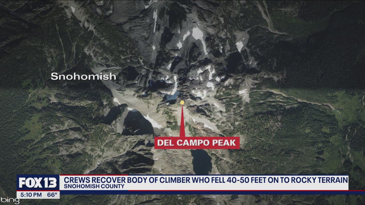 Climber dies after falling 40-50 feet on Del Campo Peak in WA